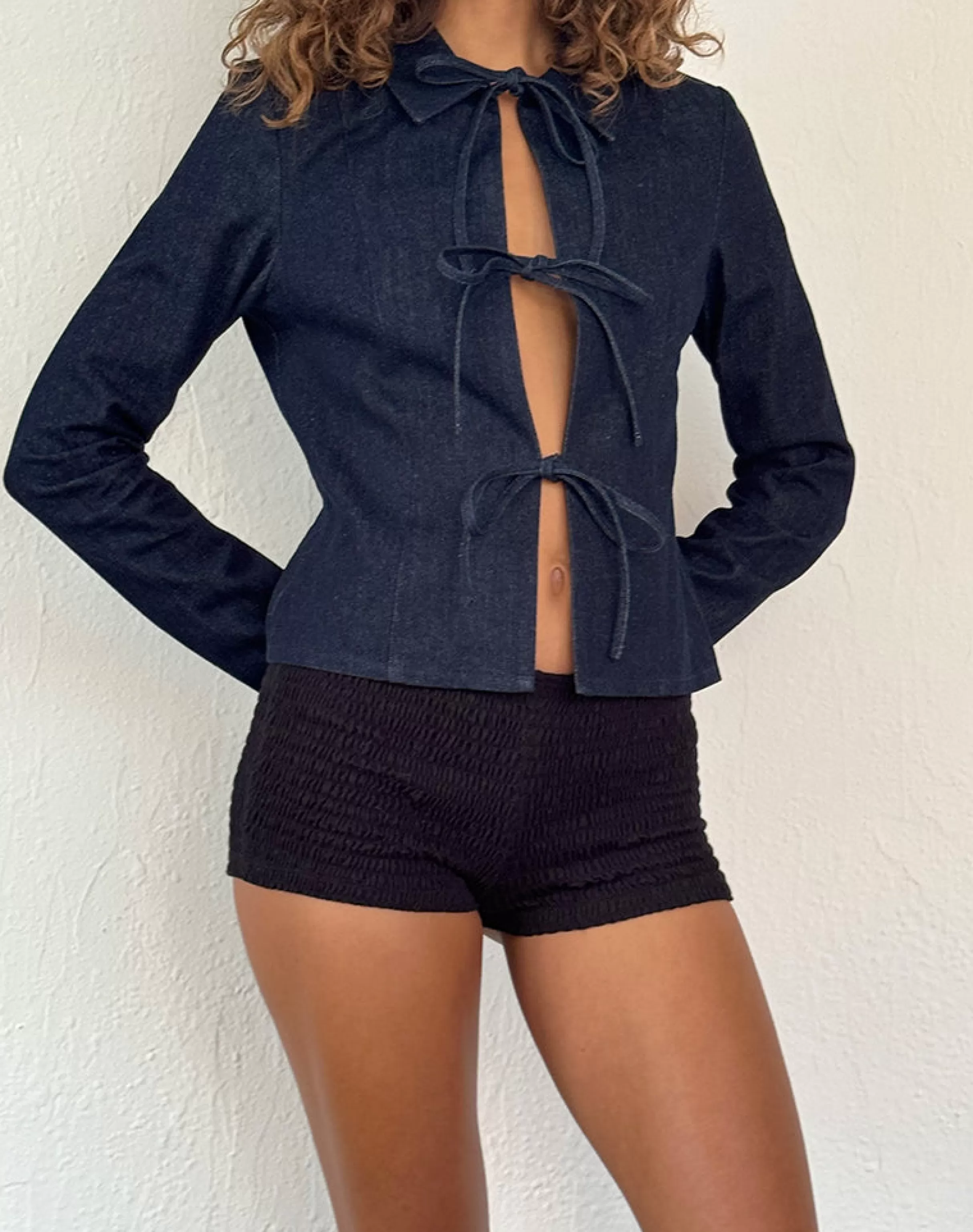 Hot Sewulan Tie Jacket In Dark Indigo STRAWBERRY MILK | JACKETS