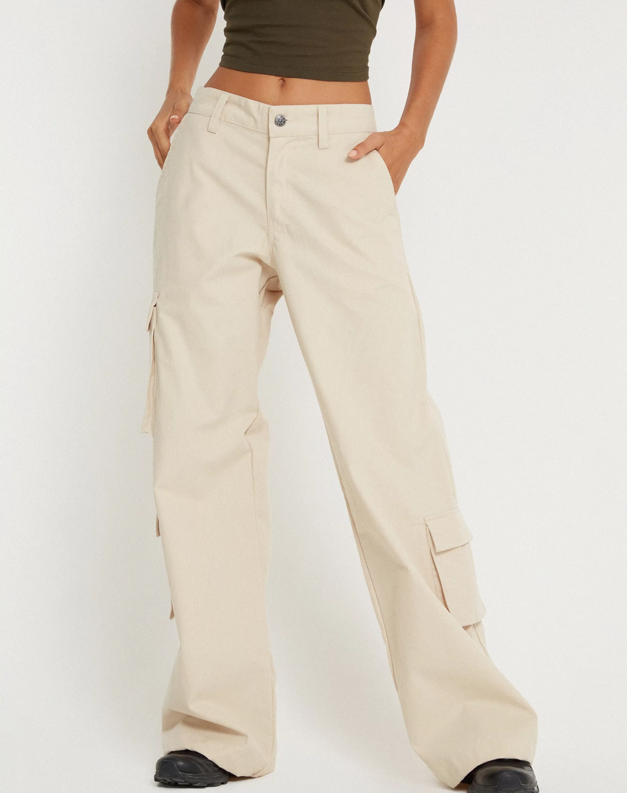 Hot Shan Wide Leg Trouser In Ecru SALE TROUSERS