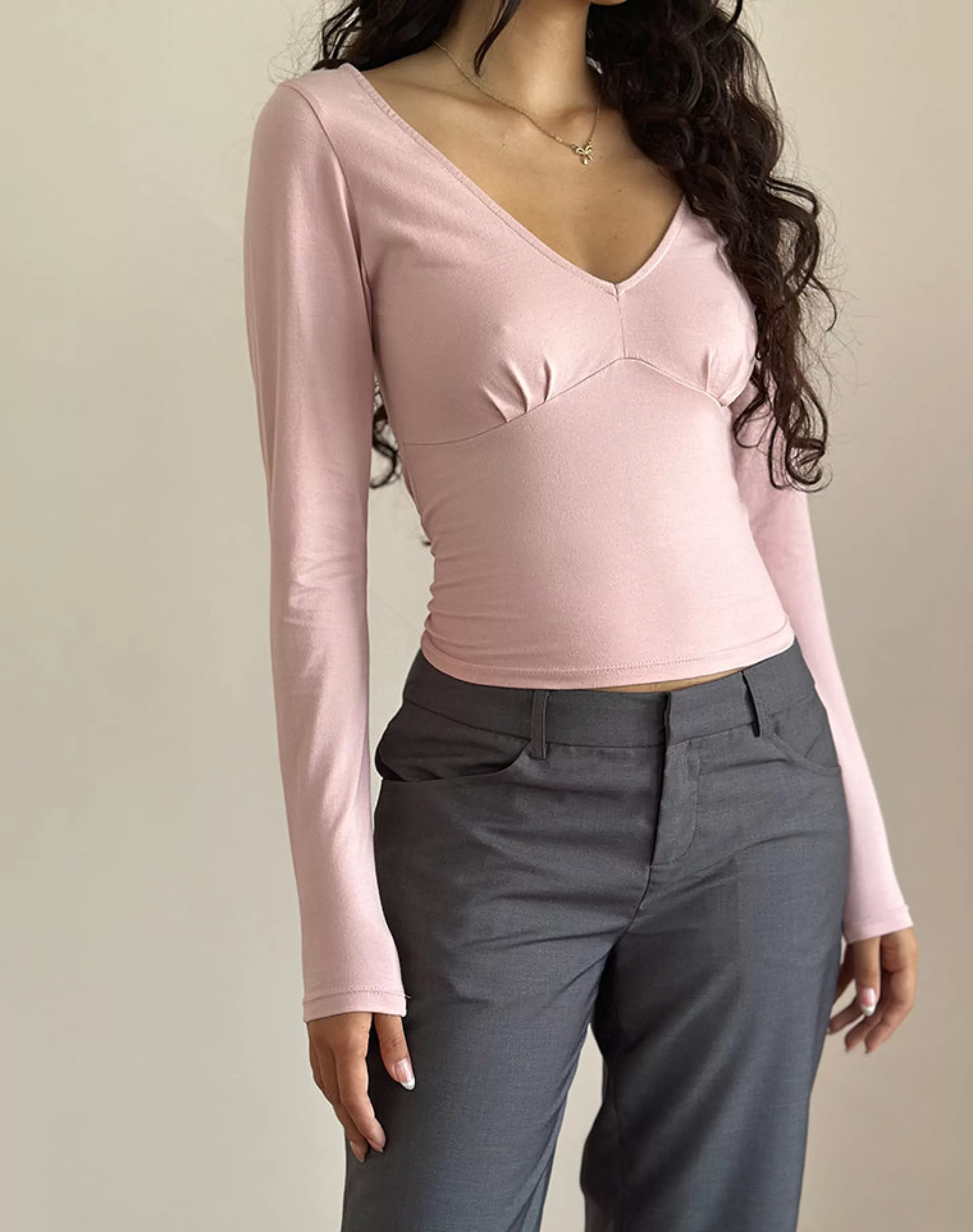 Hot Sisil Long Sleeve Top In BASICS | BASIC TOPS