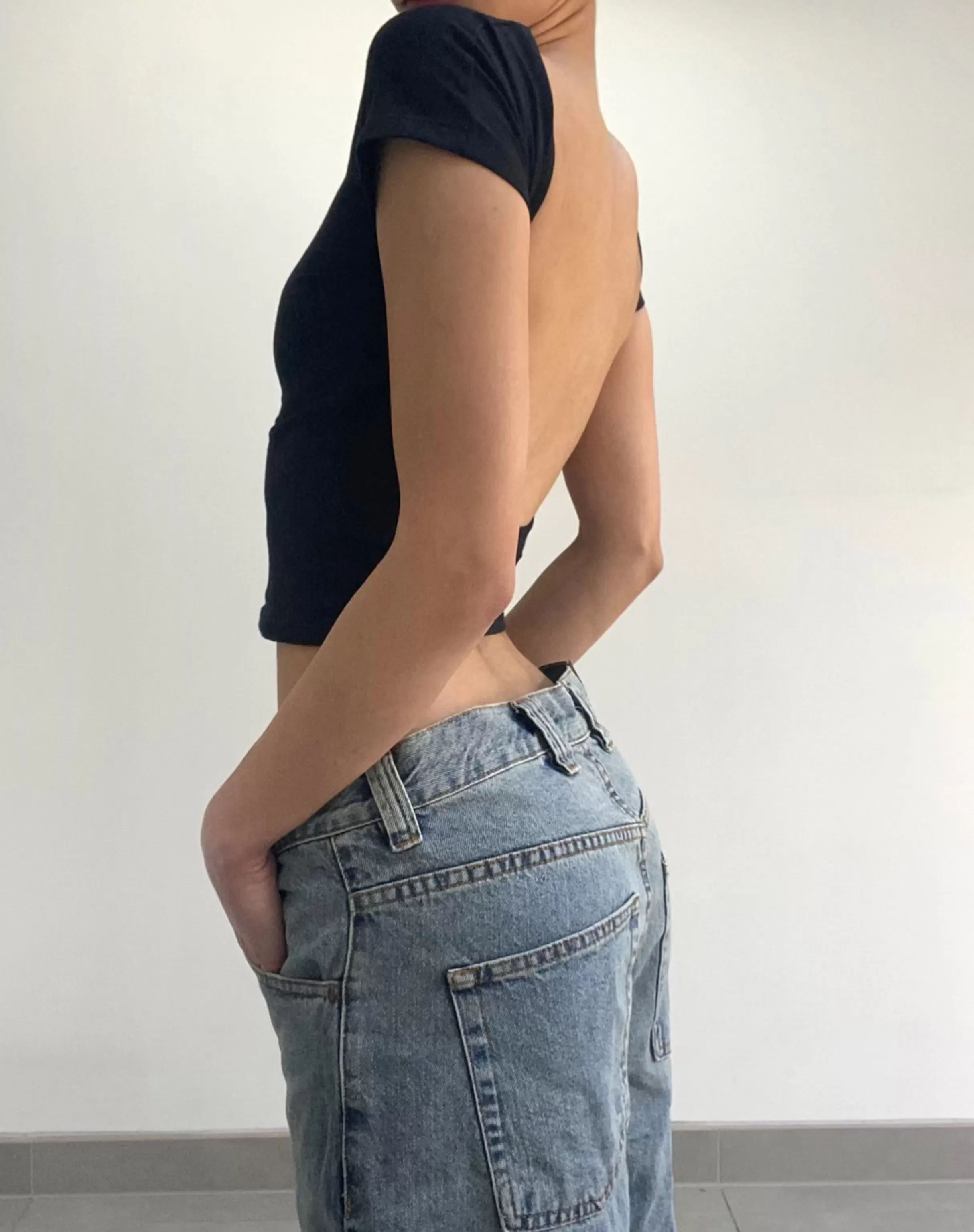 Sale Skater Low Rise Jean In JEANS | WIDE LEG JEANS