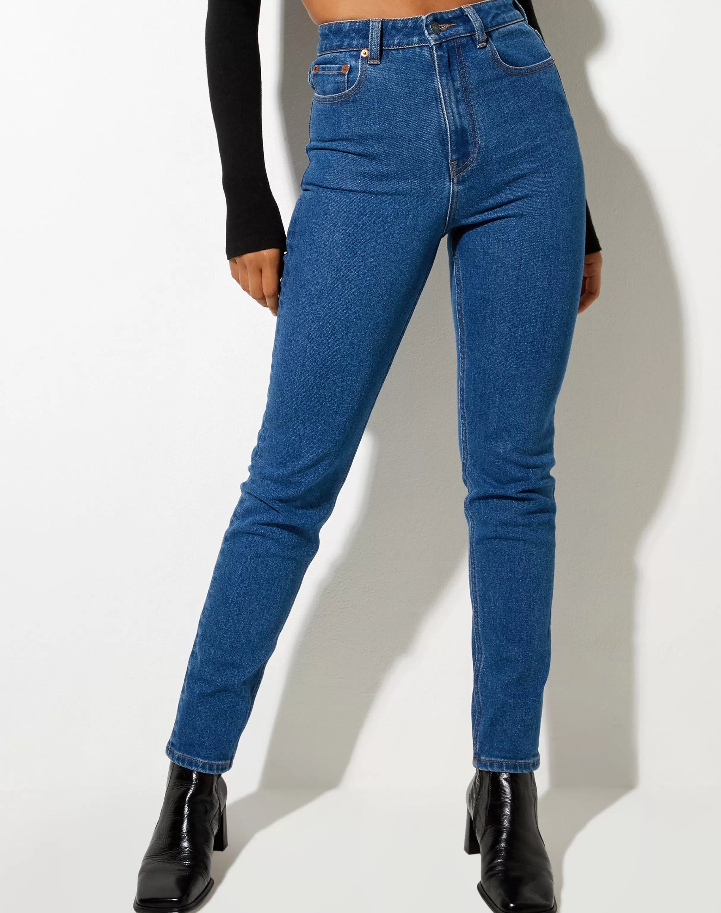 Sale Slim Jeans In Indigo Blue JEANS