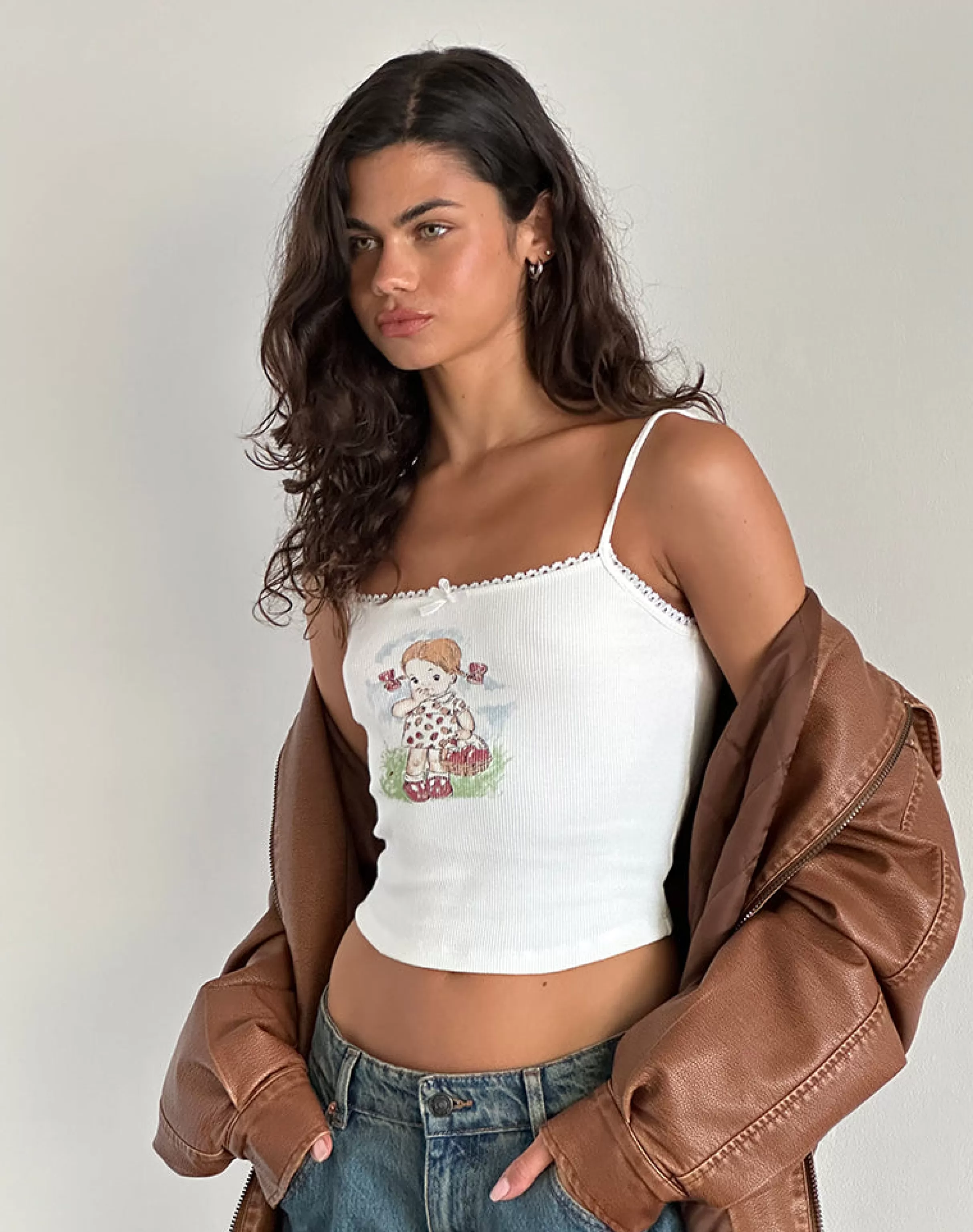 Shop Suna Vest Top In SWEET AS PIE | BASIC TOPS