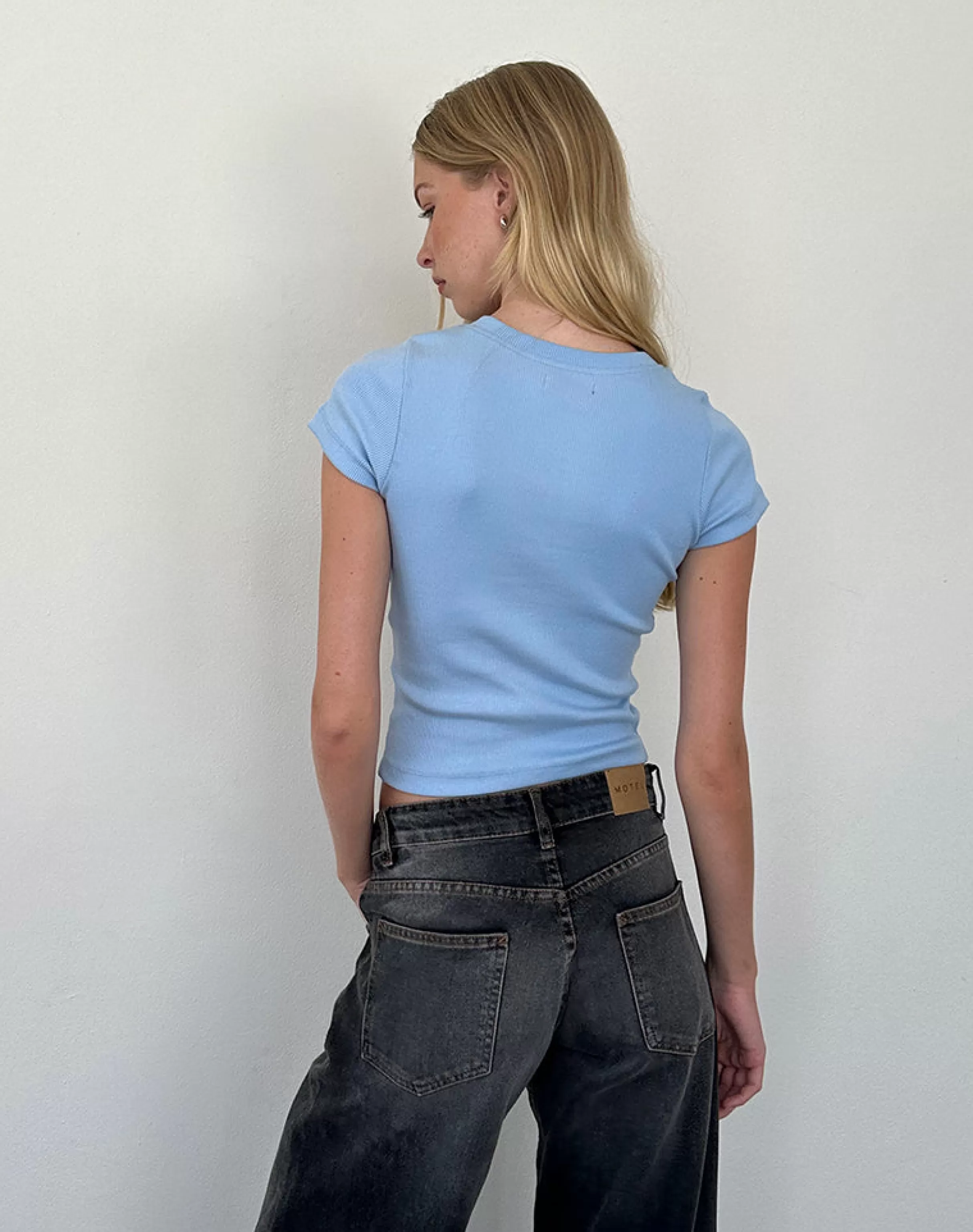 Shop Suti Ribbed Baby Tee In TEES