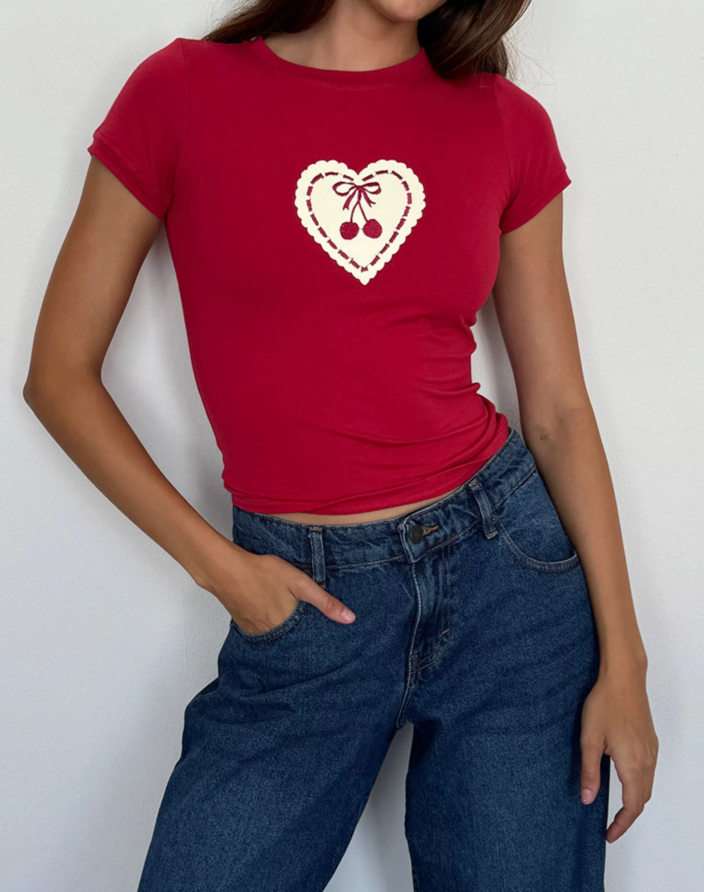 New Sutin Baby Tee In BISOUS | BASICS