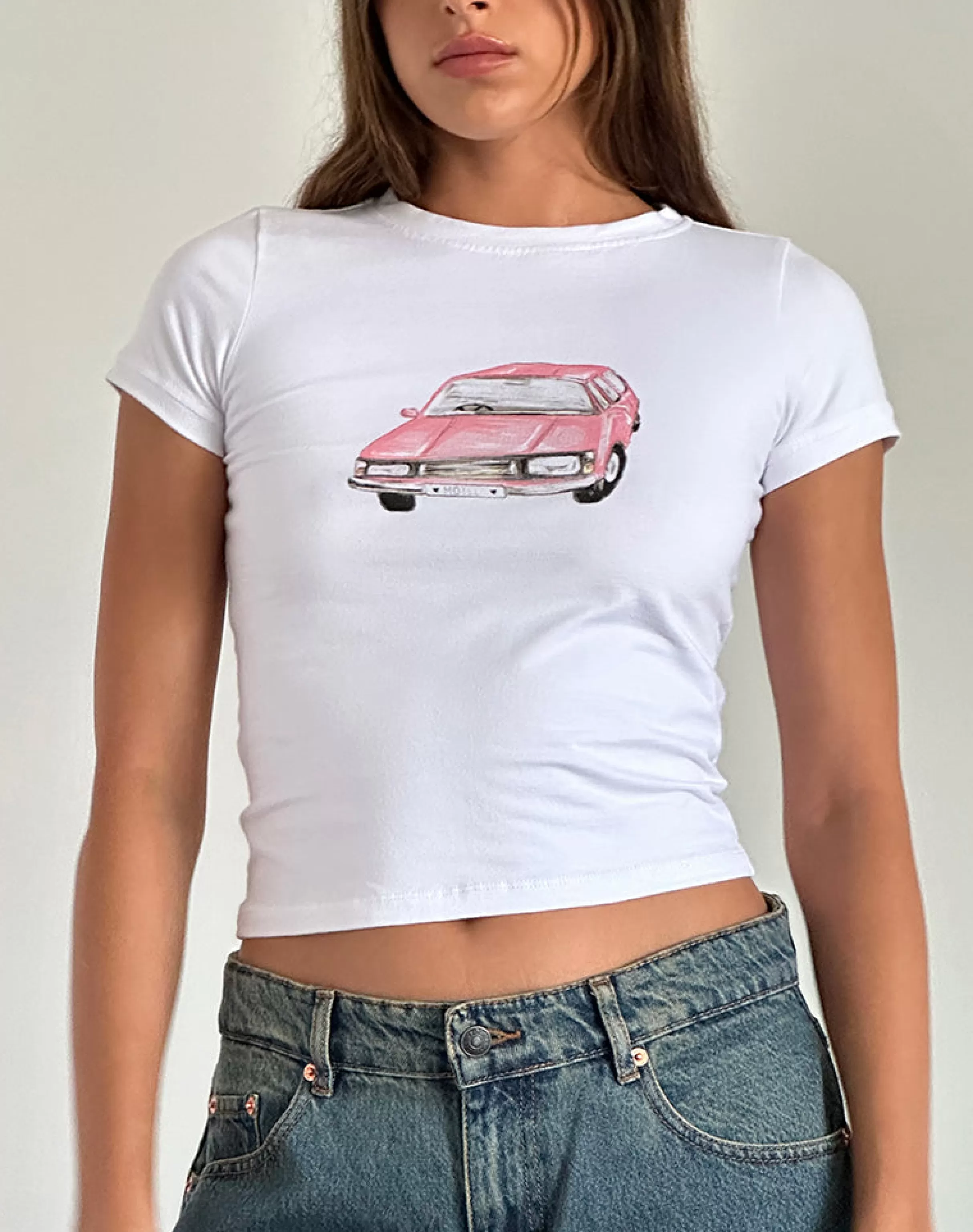 Shop Sutin Baby Tee In TEES