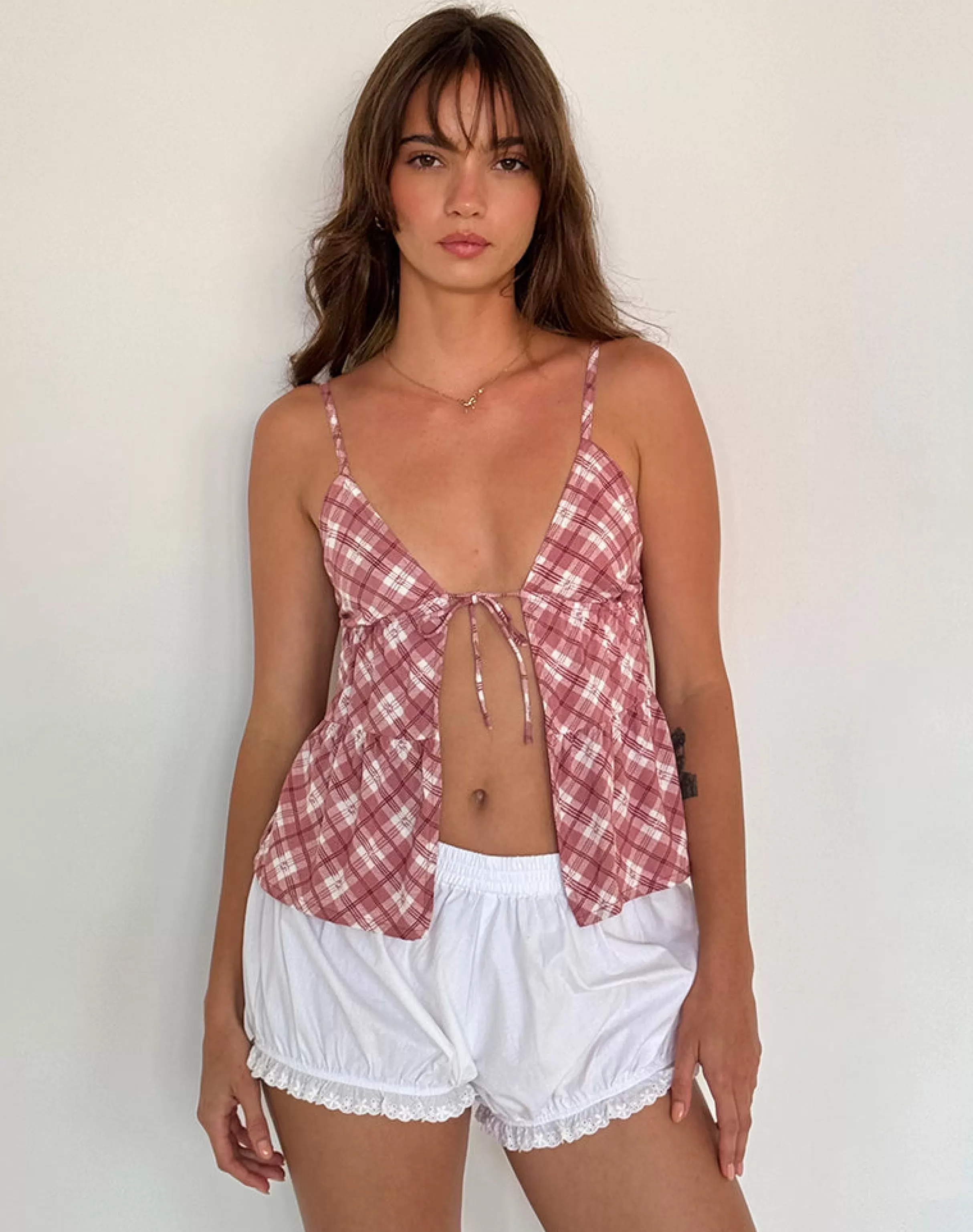 Clearance Tezza Top In STRAWBERRY MILK | GOING OUT TOPS