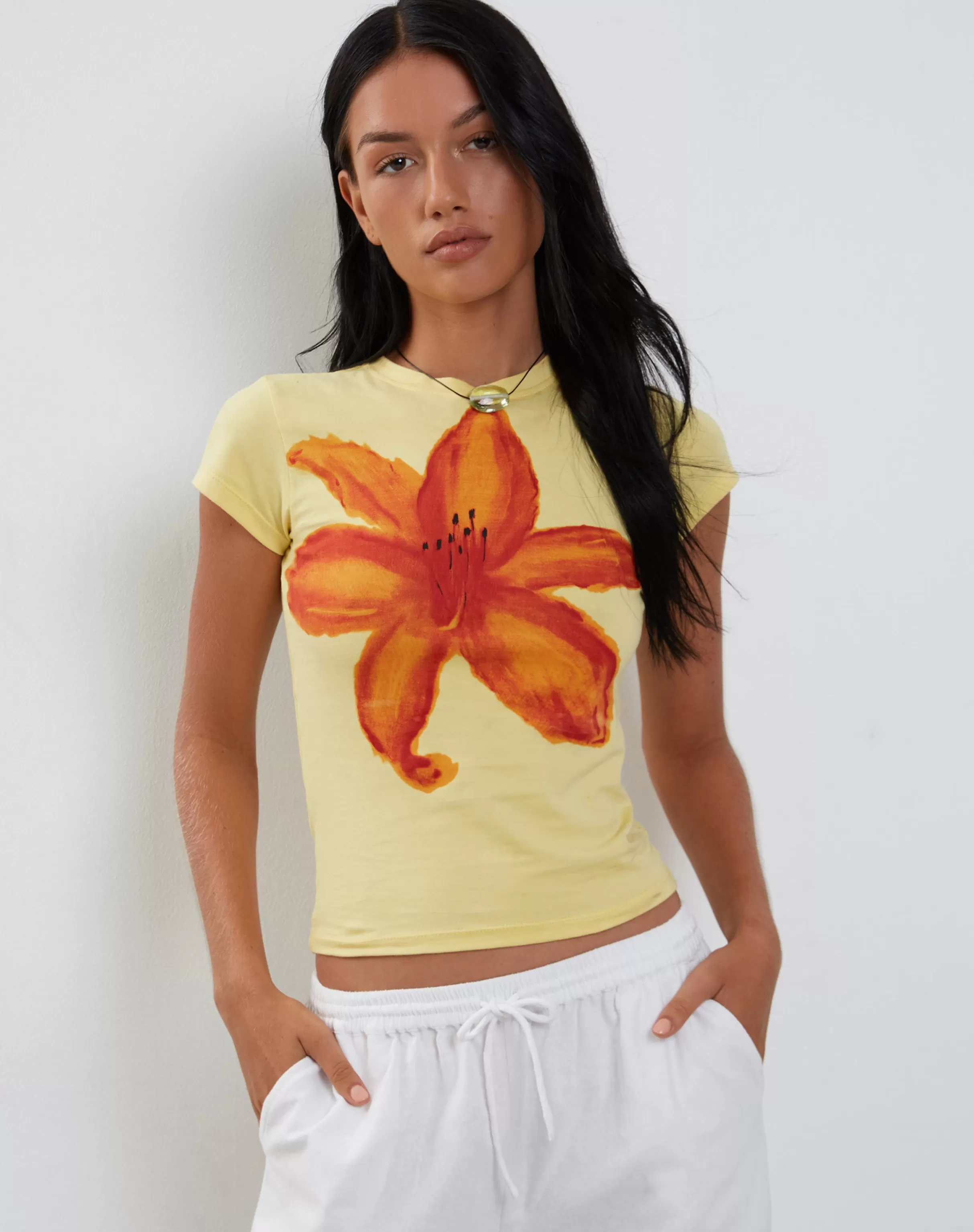 Clearance Tiona Baby Tee In BASIC TOPS | TEES