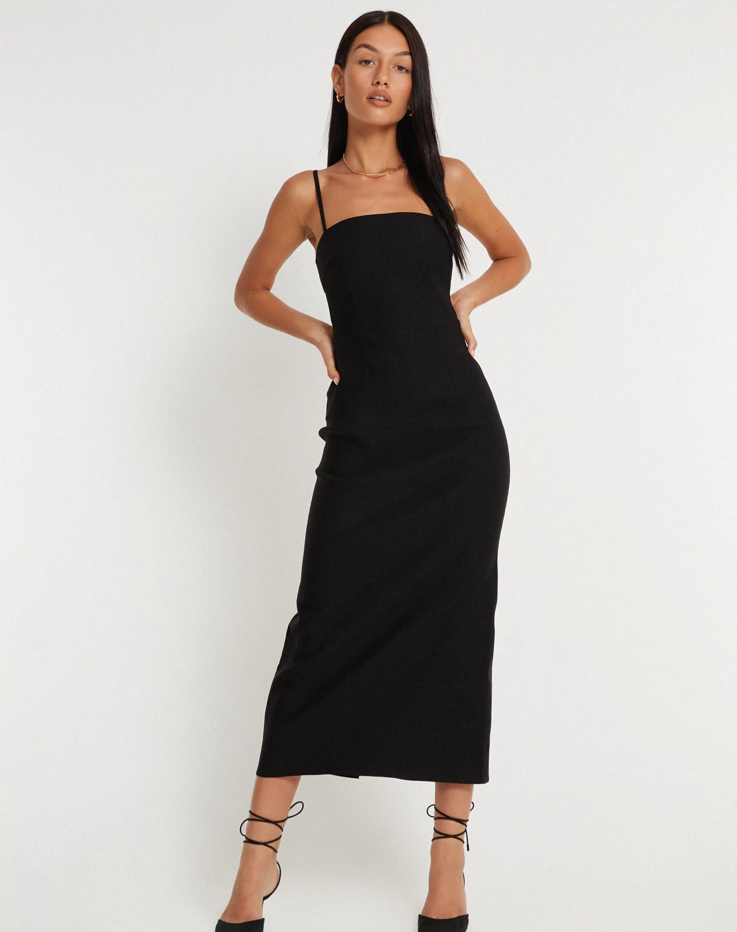 Cheap Volkava Maxi Dress In Black DAY DRESSES | BODYCON DRESSES