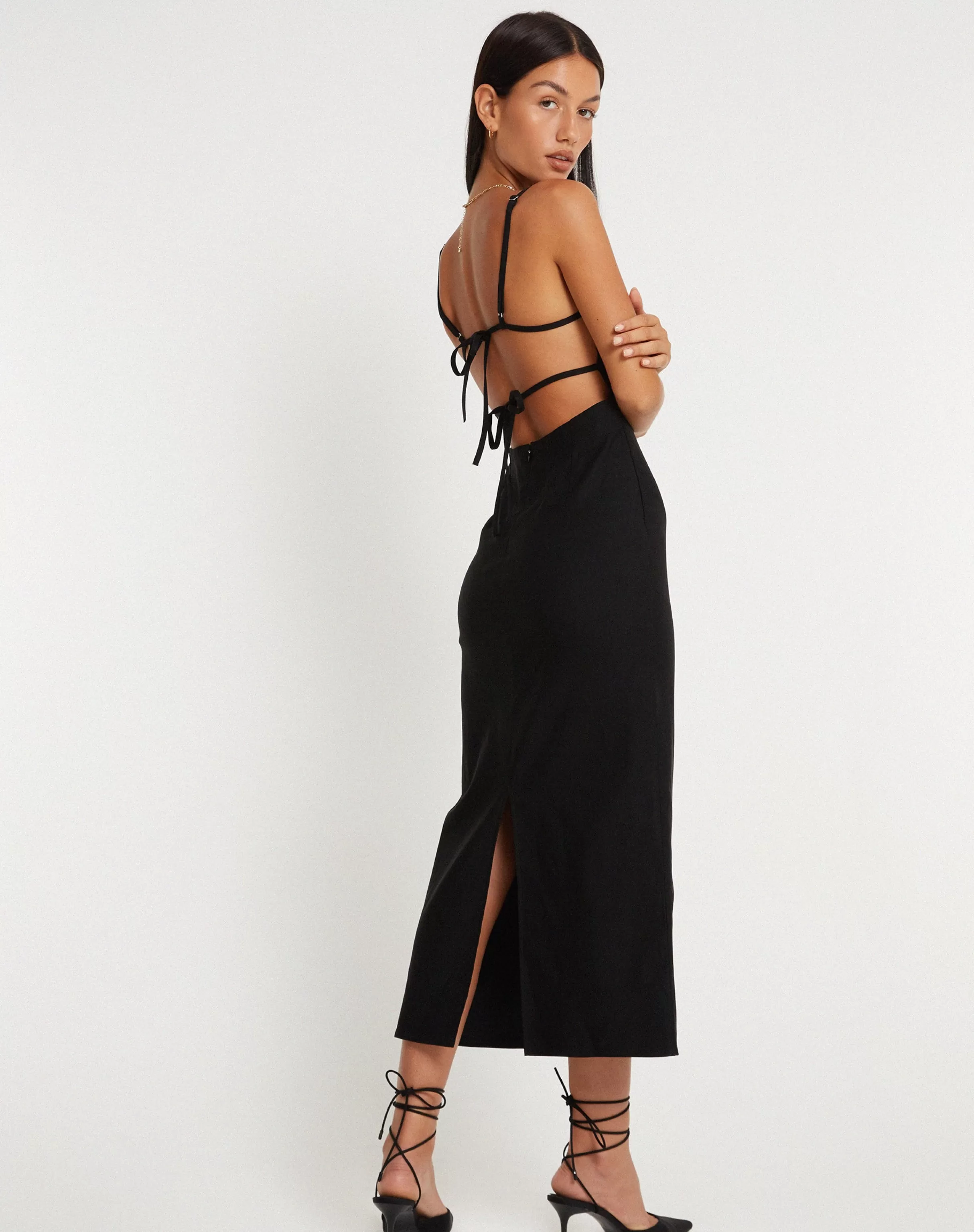 Cheap Volkava Maxi Dress In Black DAY DRESSES | BODYCON DRESSES