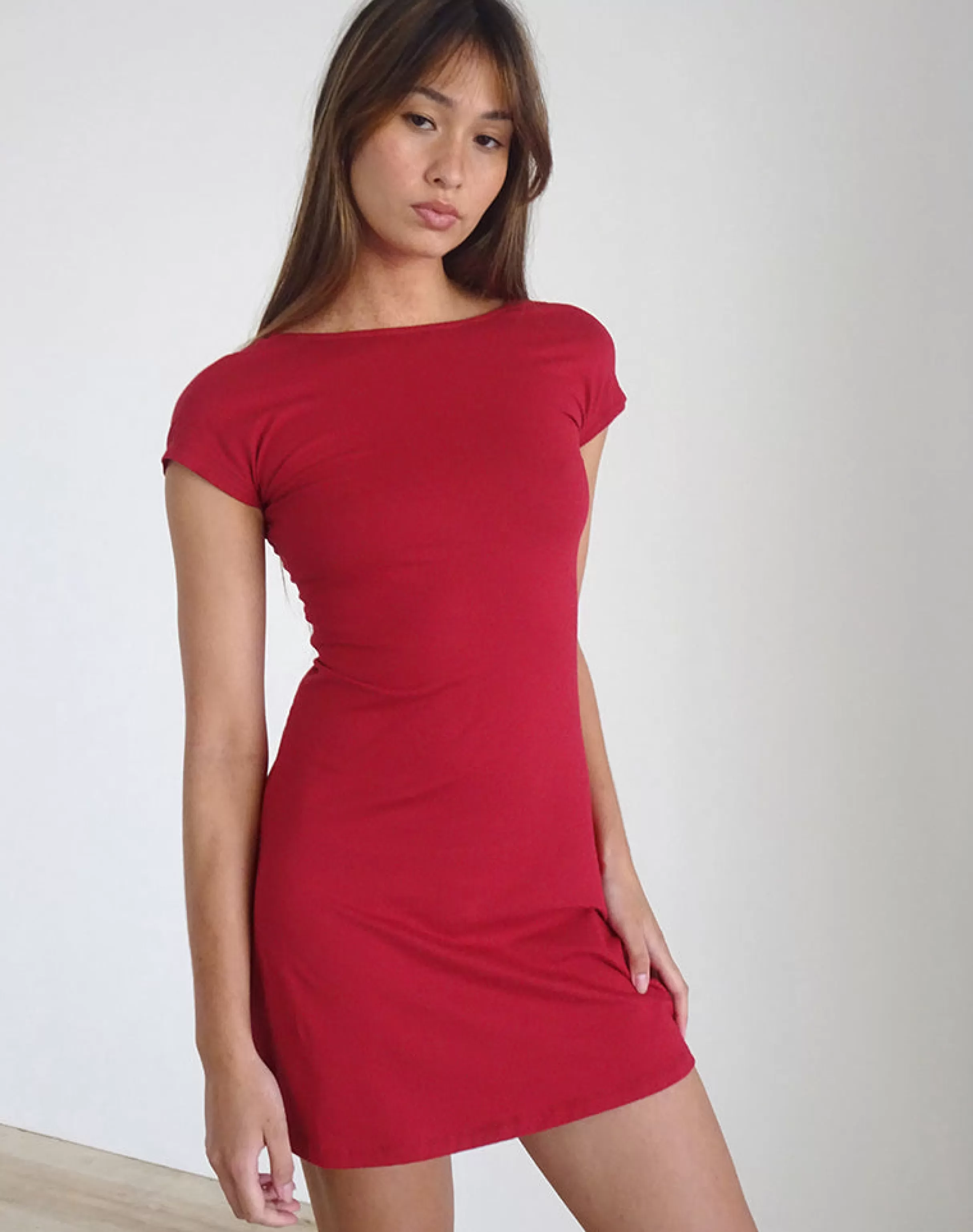 Fashion Wangi Backless Mini Dress In BASICS | DAY DRESSES