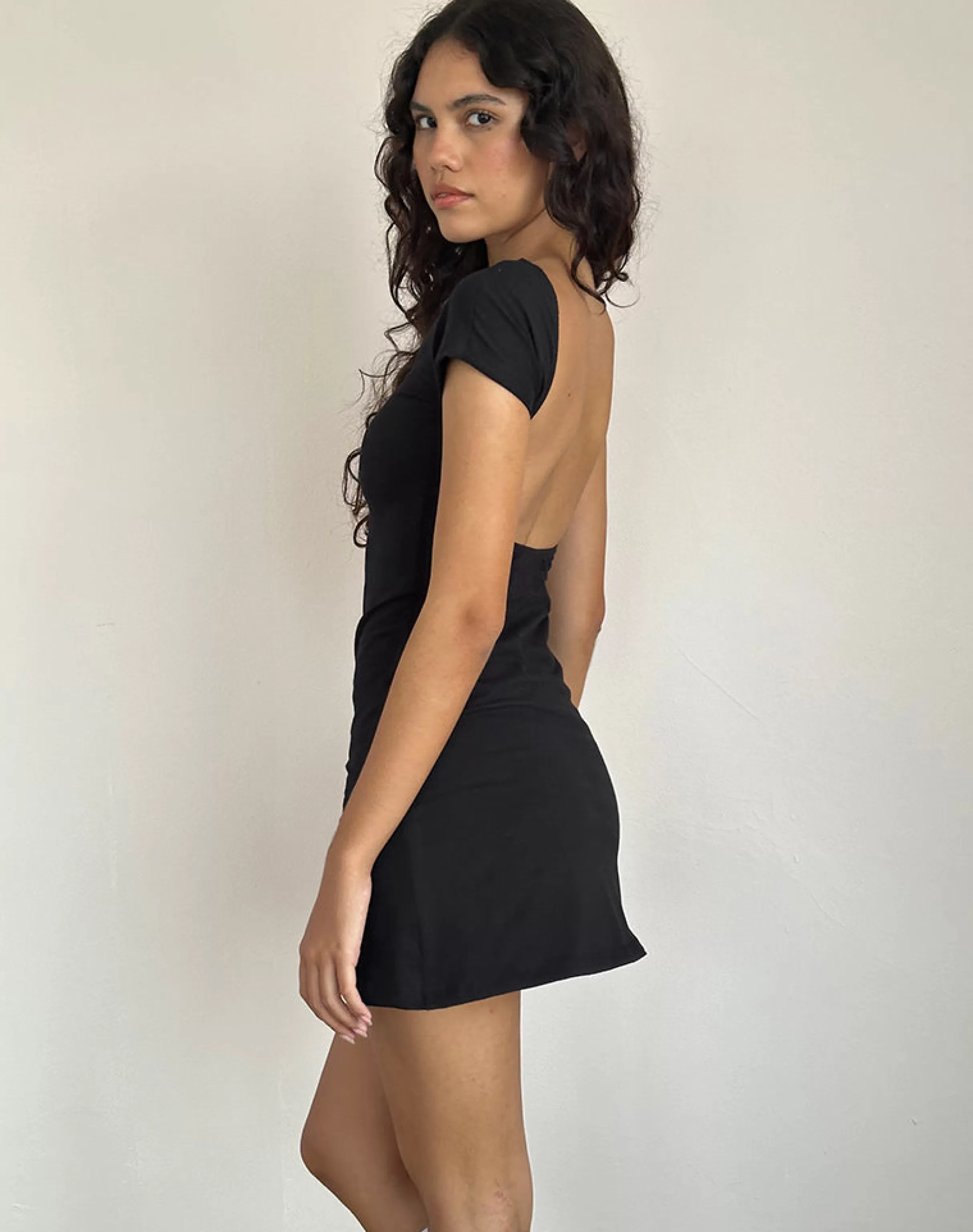 Store Wangi Backless Mini Dress In BASICS | LITTLE BLACK DRESSES