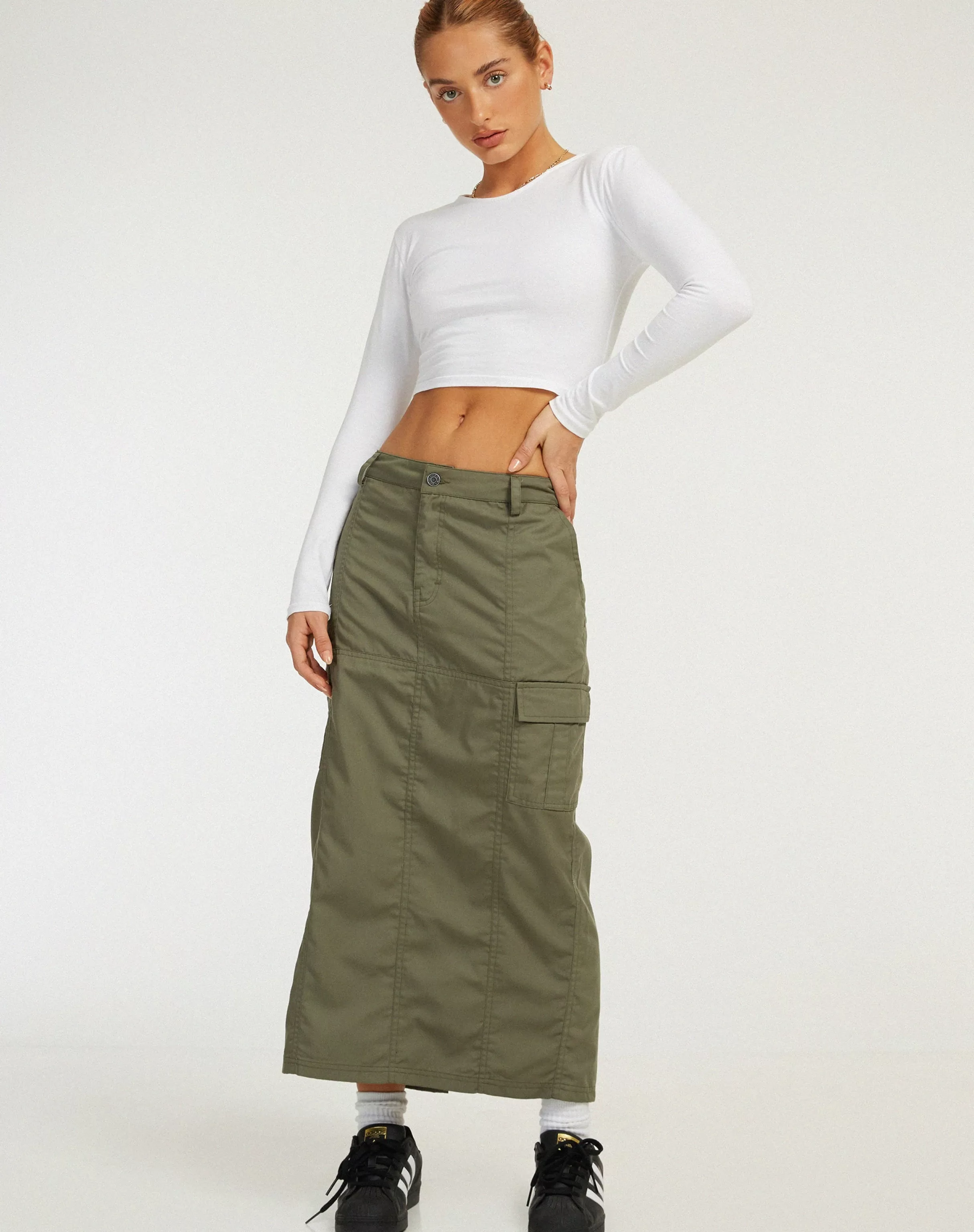 Shop Widya Cargo Midi Skirt In SALE SKIRTS | BODYCON SKIRTS