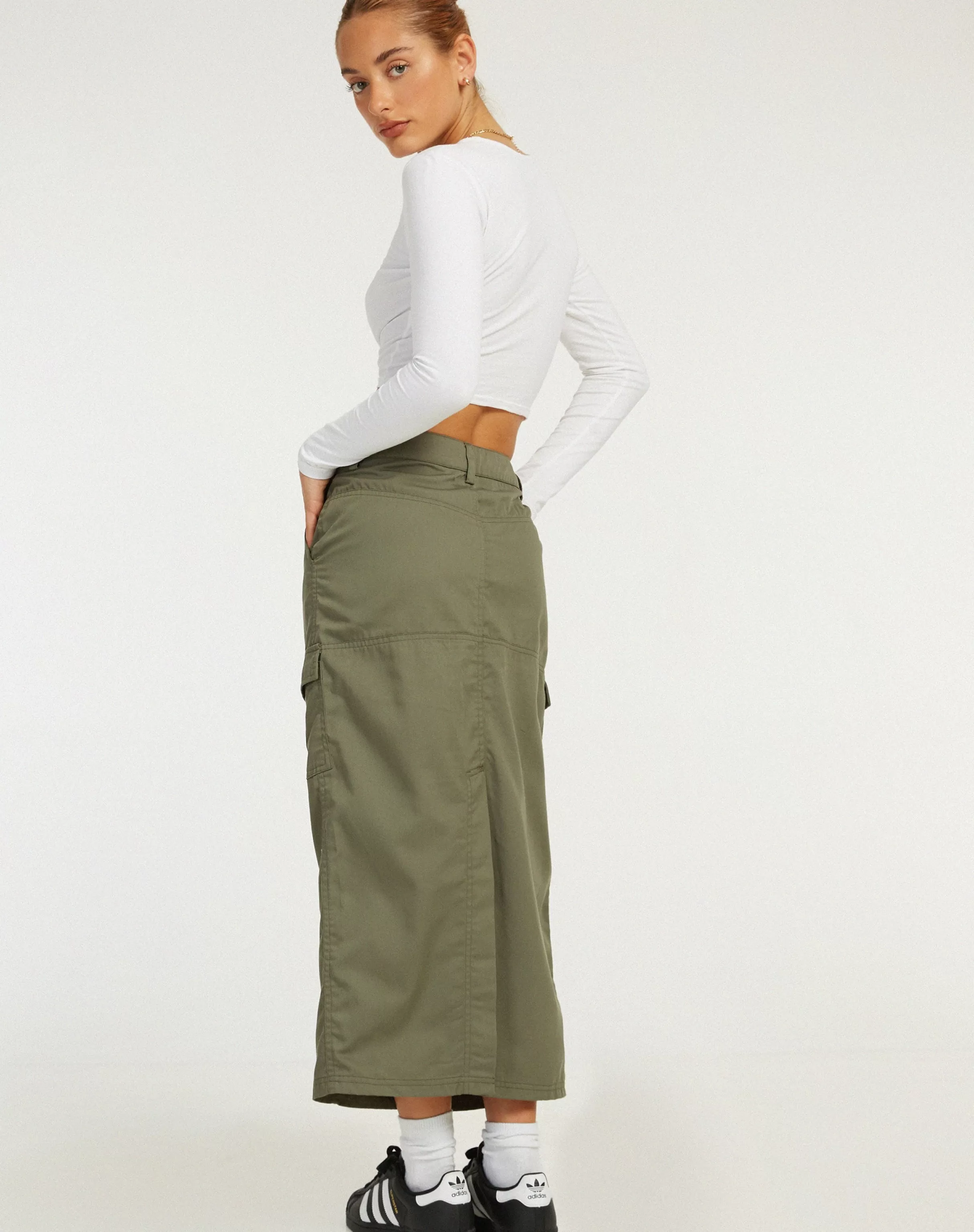 Shop Widya Cargo Midi Skirt In SALE SKIRTS | BODYCON SKIRTS