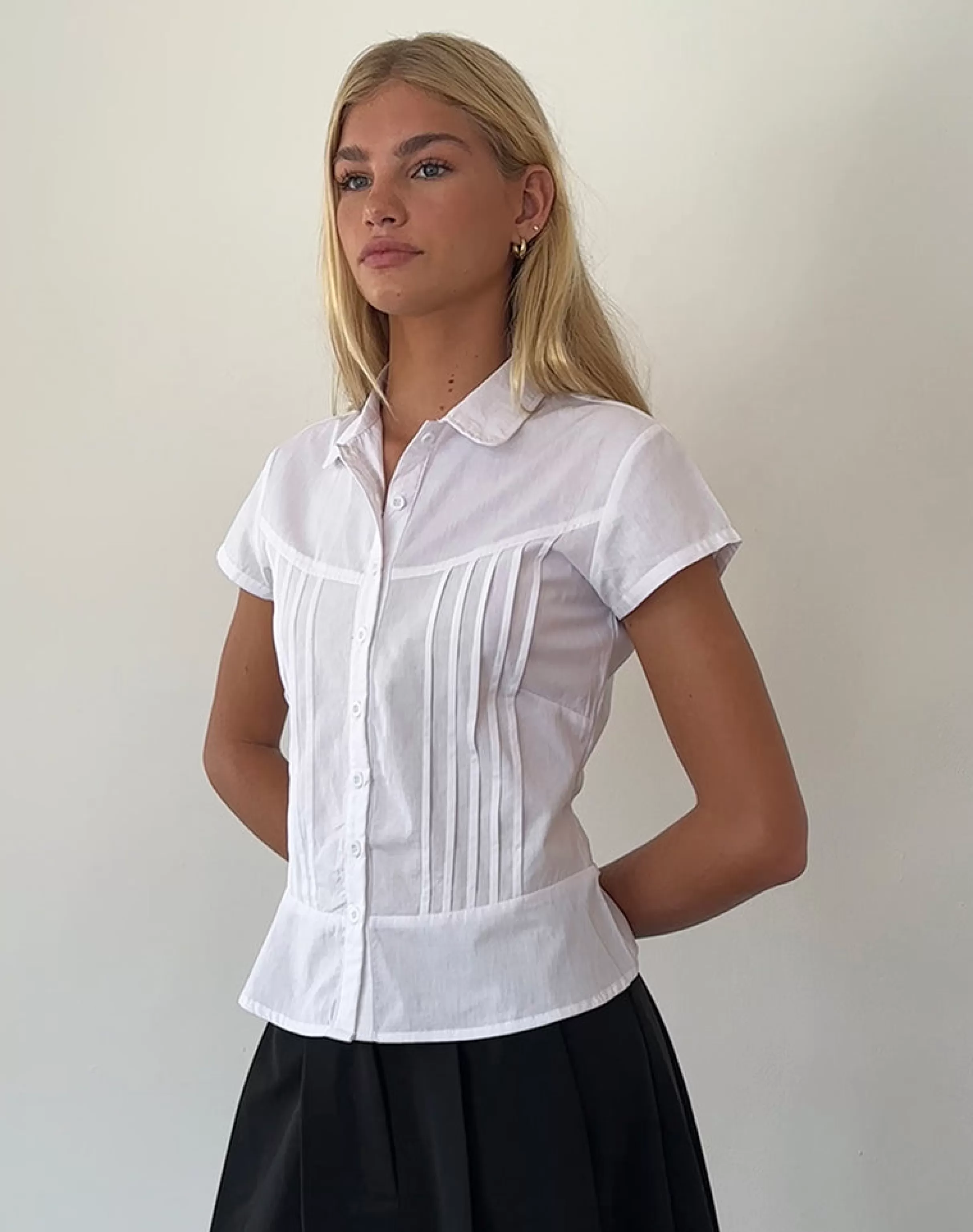 New Wilmot Blouse In White Poplin BISOUS | SHIRTS AND BLOUSES