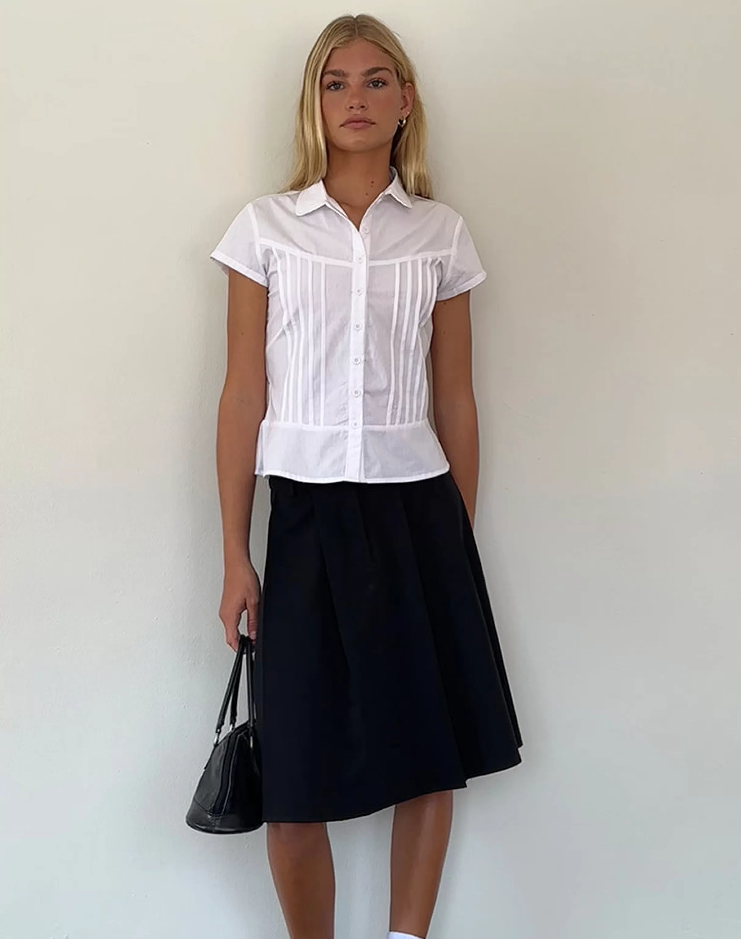 New Wilmot Blouse In White Poplin BISOUS | SHIRTS AND BLOUSES