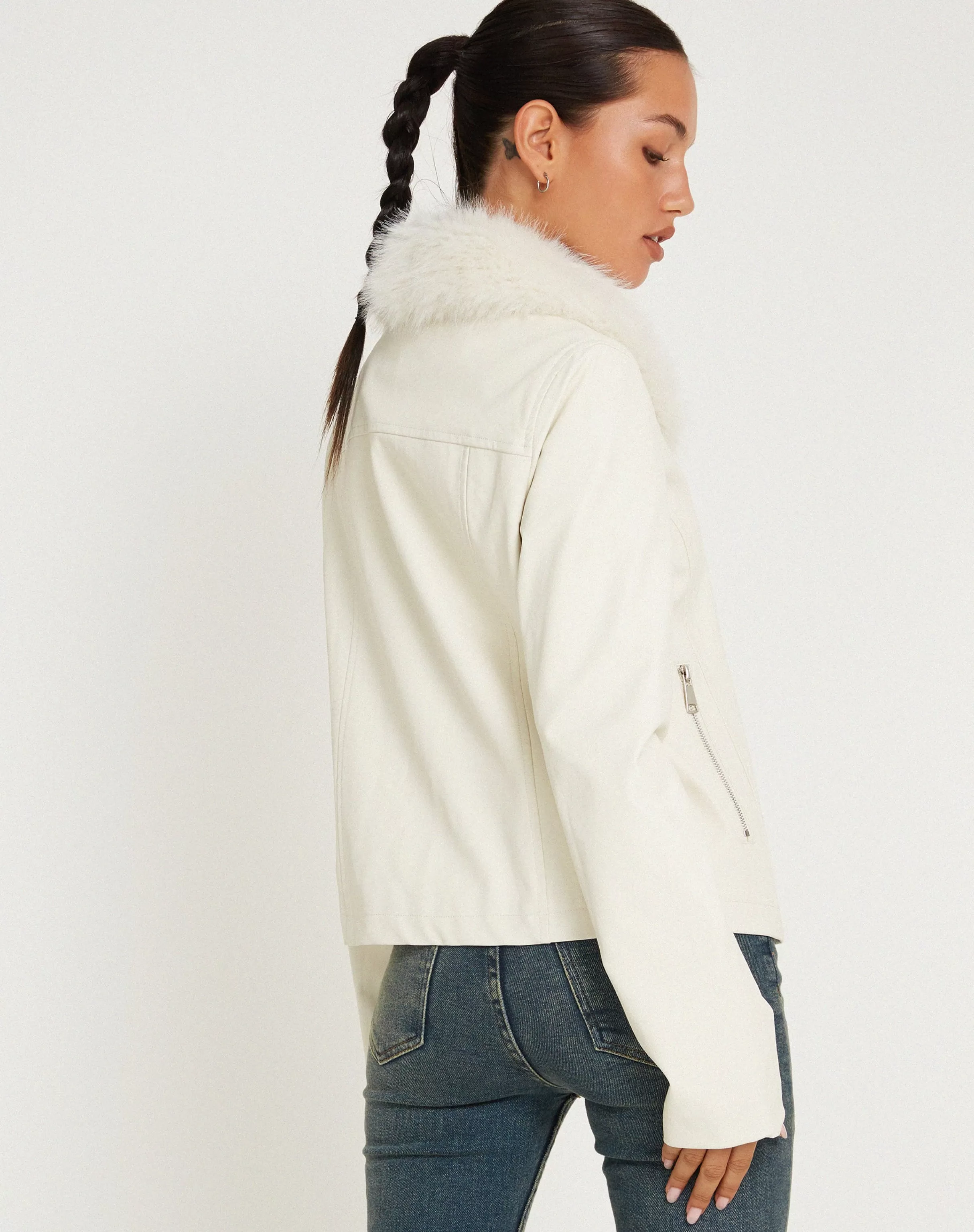 New Yindo Zip Up Jacket In SALE COATS & JACKETS | PU JACKETS