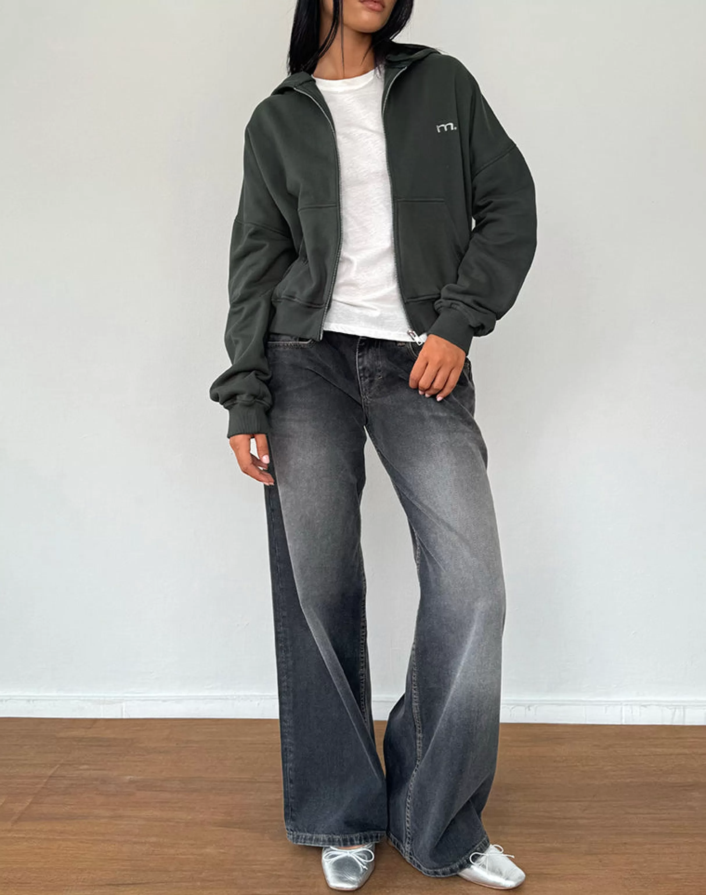 Cheap Zip Through Hoodie In LOUNGEWEAR | CO-ORDS