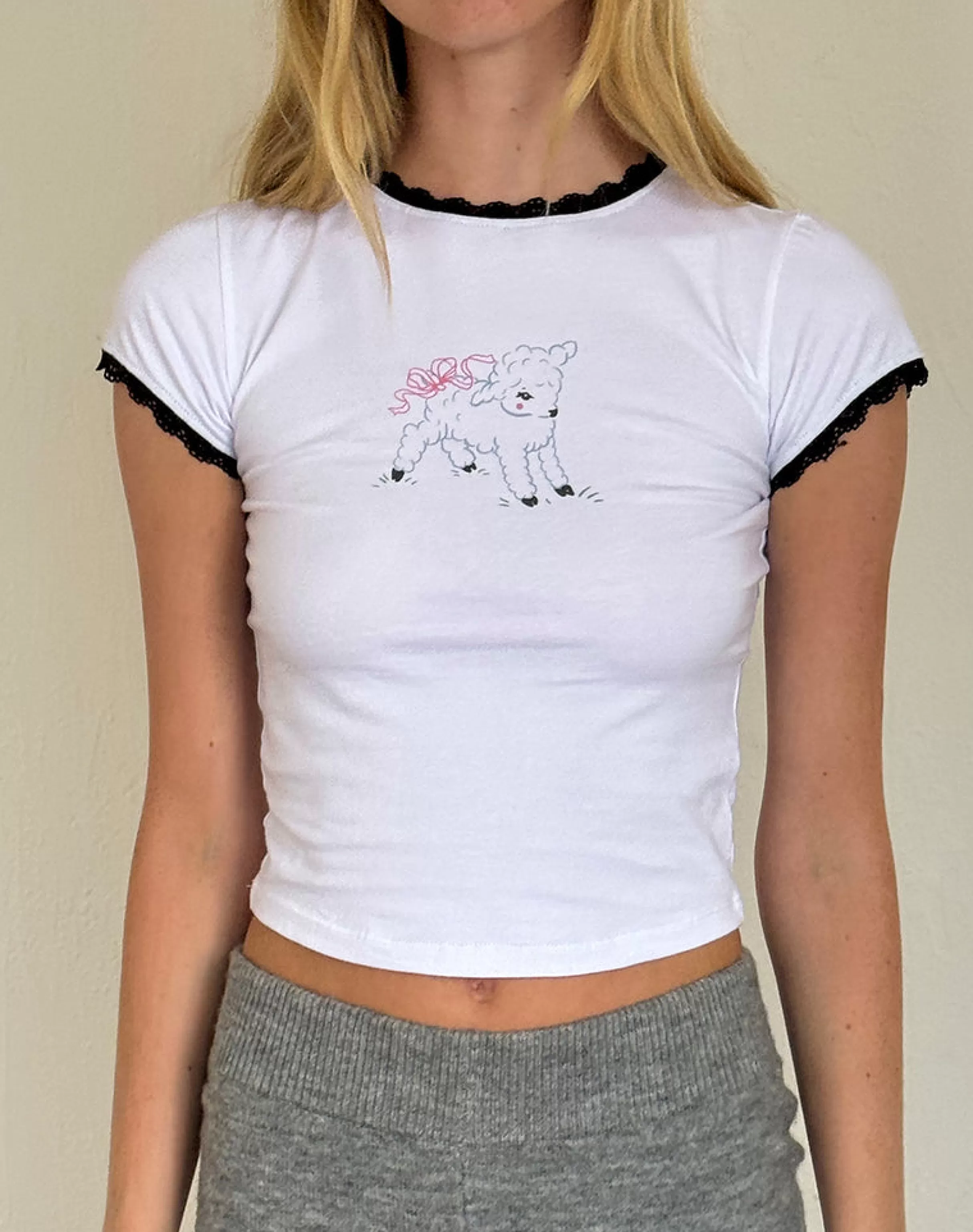 Sale Zyzy Baby Tee In STRAWBERRY MILK | BASIC TOPS